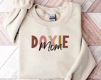 Doxie Mom Sweatshirt | Dog Mom Gifts | Dachshund Sweatshirt | Dog Lover Shirt | Dog Mom Sweatshirt | New Dog Owner | Wiener Dog Crewneck