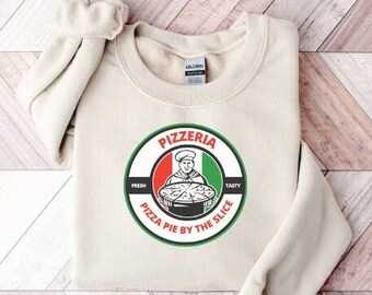 Uroczy włoski sweter z pizzą | Prezent dla podróżników | Miłośnicy Włoch | Miłośnicy pizzy | Bluza dla kobiet modna | Włoska bluza graficzna