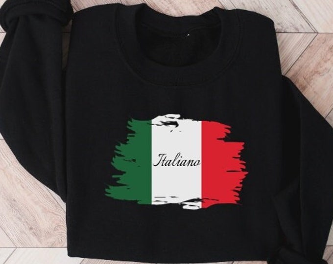 Cute Italiano Sweatshirt | Italy Sweater | Ciao Bella Sweatshirt | Italy Gift | Italia Crewneck | Travel Sweatshirt | Sweatshirt For Women
