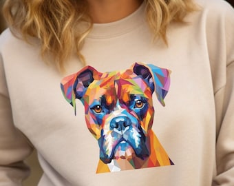 Boxer Sweatshirt | Boxer Mom Gift | Boxer Dog Mom Sweatshirt | Dog Mom Shirt | Boxer Dog Sweater | Dog Lover Crewneck| Boxer Dog Gifts