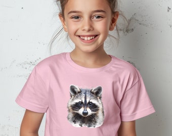 Niedliches Kinder Waschbär Shirt | Trash Panda T-Shirt | Waschbär Liebhaber Geschenk | Jugend Waschbär Tee | Kinder Waschbär Shirt | Tolles Kinder T-Shirt