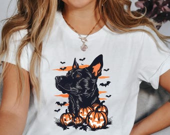 Halloween Dog Shirt | Dog Lover Shirt | Halloween Gift | Pumpkin Dog Shirt | Dog Mom Halloween Shirt | Dog Lover Gift | Cute Halloween Shirt