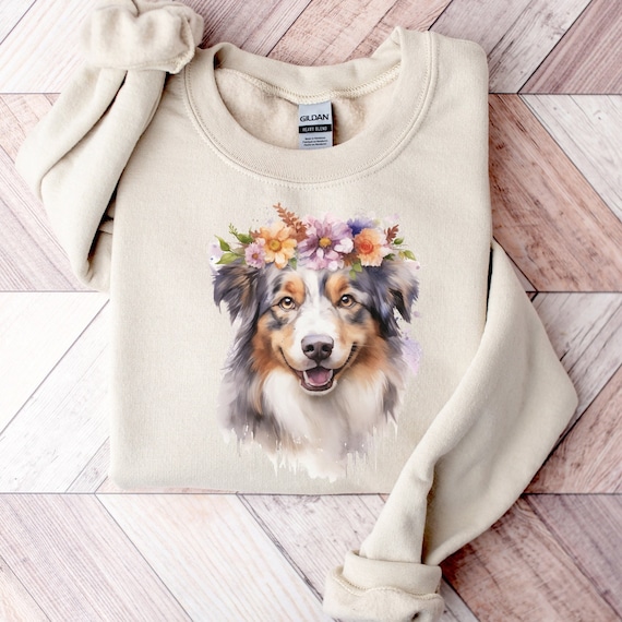 Australian Shepherd Sweatshirt Australian Shepherd Sweater Gift for Aussie Owner Wiggle Butt Dog Mom Gift Aussie Crewneck Etsy