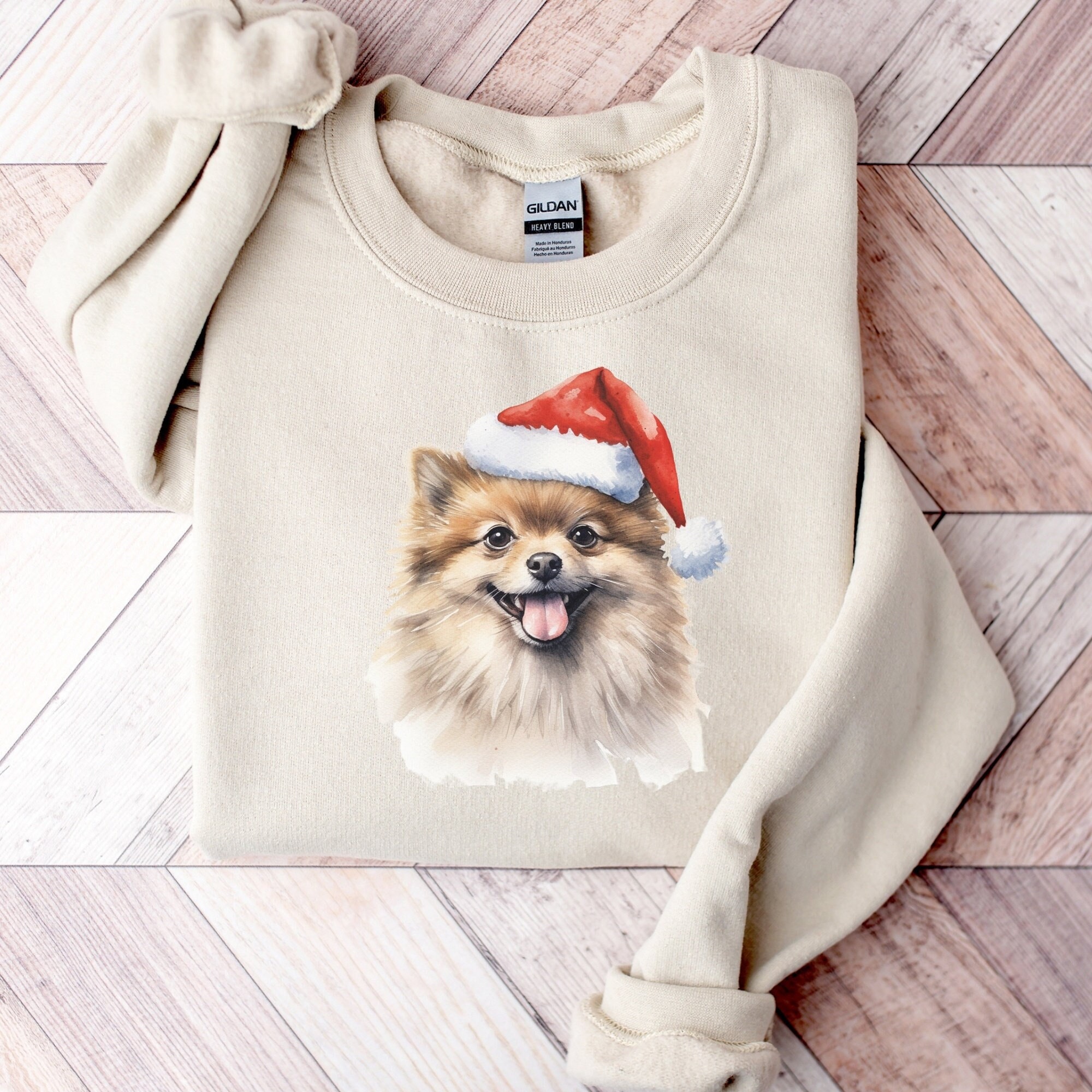 Cute Pomeranian Christmas Sweatshirt Pomeranian Santa Hat Sweater Pomeranian Crewneck Dog Mom Shirt Christmas Gift for Dog Lover Etsy UK