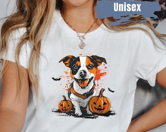Halloween Dog Shirt | Dog Lover Shirt | Halloween Gift | Pumpkin Dog Shirt | Dog Mom Halloween Shirt | Dog Lover Gift | Cute Halloween Shirt