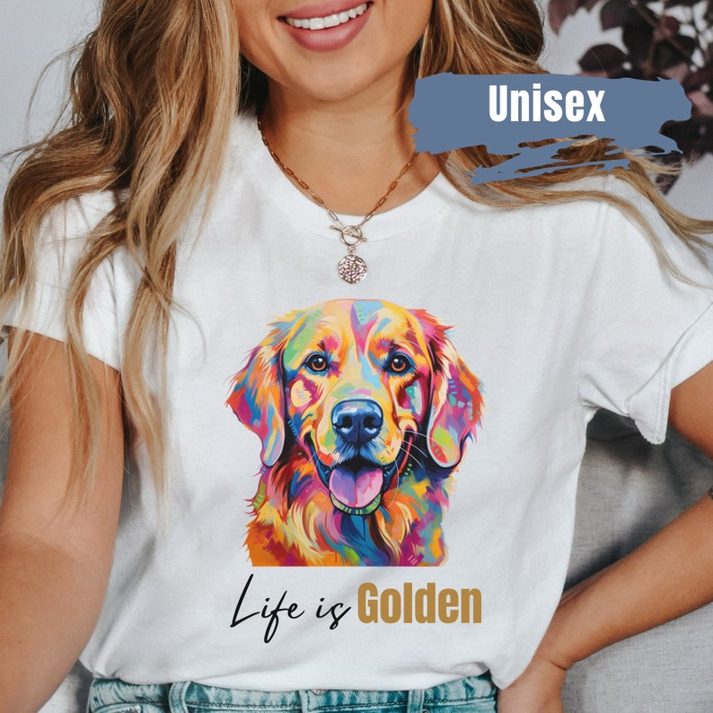 Cute Golden Retriever Shirt | Life is Golden T-shirt | Cute Dog Shirt ...