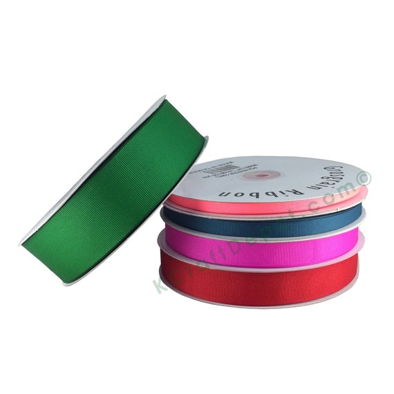 Solid Grosgrain Ribbon, 1-1/2-Inch, 50 Yards, Neon Green 
