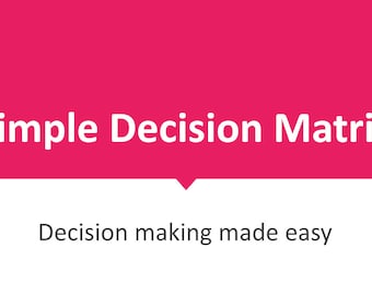 Modello di matrice decisionale