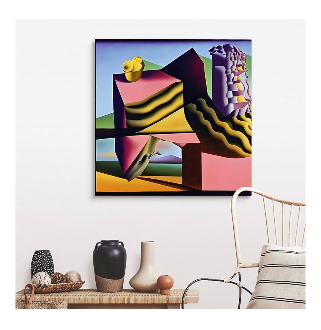 Printable Digital Print of Abstract Original Artwork Picasso-esque ...