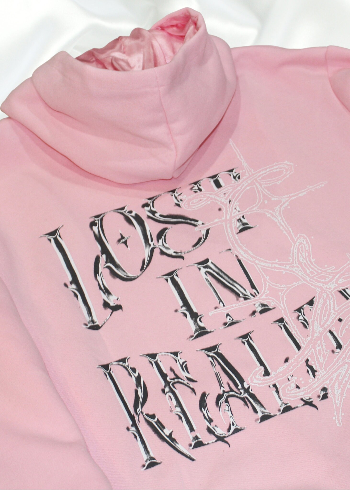 Easel Textured Pink Hoodie