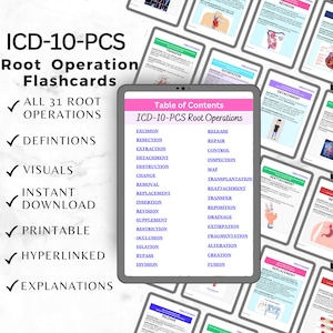 ICD10 PCS 医療コーディング 医療コーディング者向けフラッシュカードとツールの即時ダウンロード 医療コーディング者向けチートシート 初心者向け学習ガイド