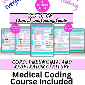 Medical Coding ICD10 Cheat Sheet for Nurse ICD Acute Respiratory ...