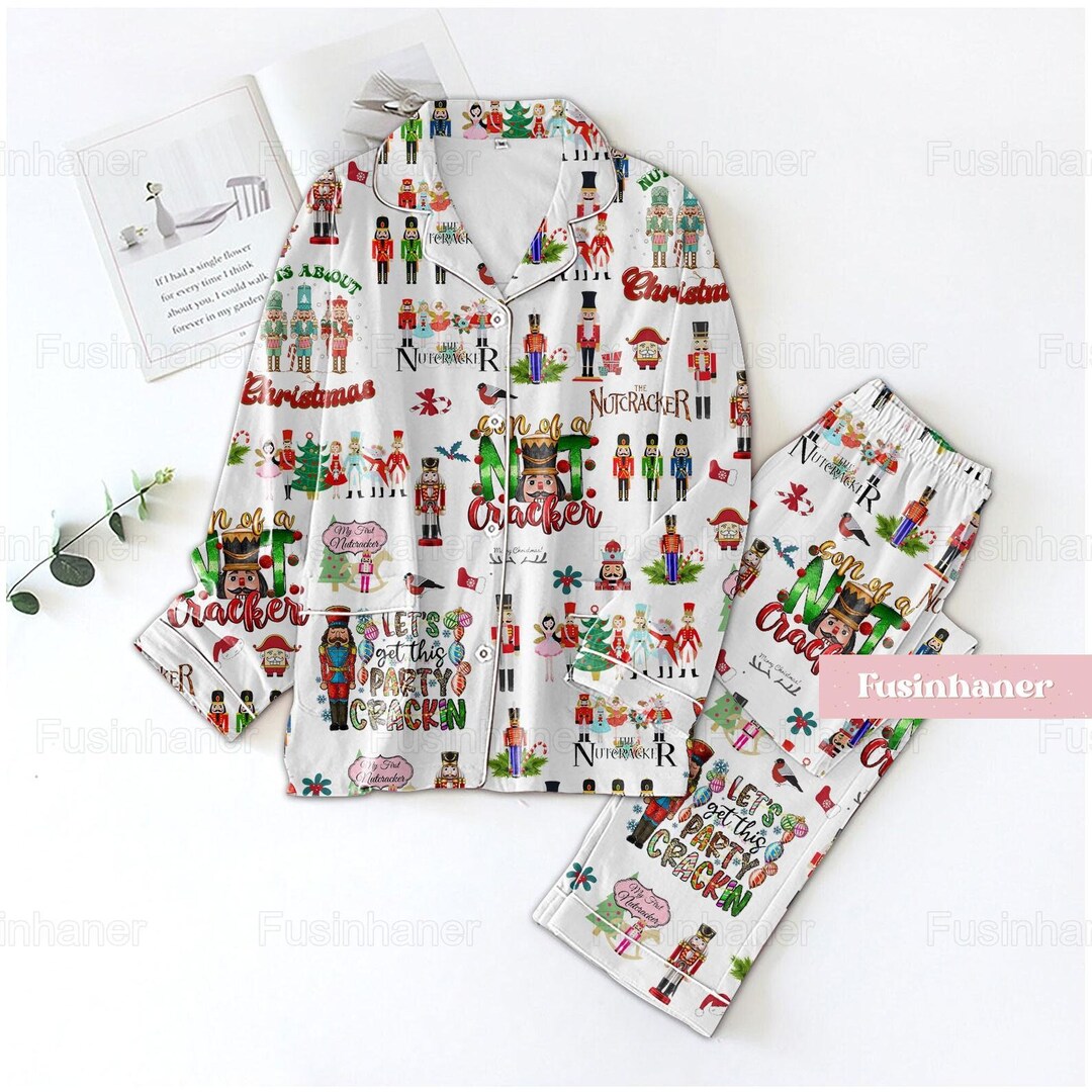 Christmas Nutcracker Pajamas Nutcracker Holiday Pajamas Etsy UK