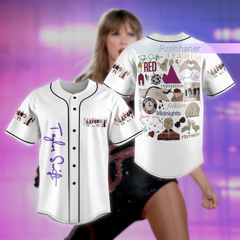 Eras Tour Baseball Jersey Swiftiee Fan Jersey Eras Tour Etsy