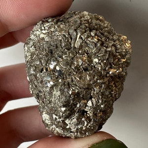 Pyrite After Marcasite Pseudomorph; Golden Prophecy Stone