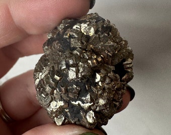 Pyrite After Marcasite Pseudomorph; Golden Prophecy Stone