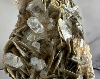 Gorgeous Aquamarine Specimen in Muscovite | Stand Included