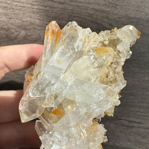 Golden Healer Quartz Cluster | Rainbow Flash