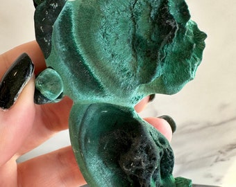 Velvet Malachite Specimen - Natural Crystal
