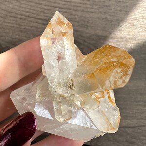 Natural Golden Healer Quartz Cluster
