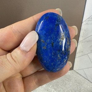 Lapis Lazuli Palmstone | Natural Crystal | Unique Gift
