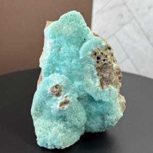 Ejemplar único de aragonito azul / Decoración de cristal natural imagen 2
