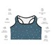 Tan And Black Polka Dot Sports Bra
