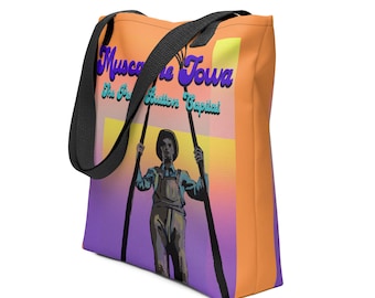 Muscatine Clammer Statue Tote bag