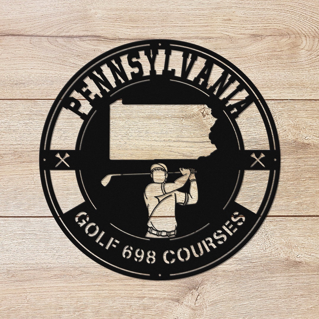 Pennsylvania Golf Courses, Golf Wall Art, Golf Gifts for Dad, Golf Course Prints, Golf Gifts