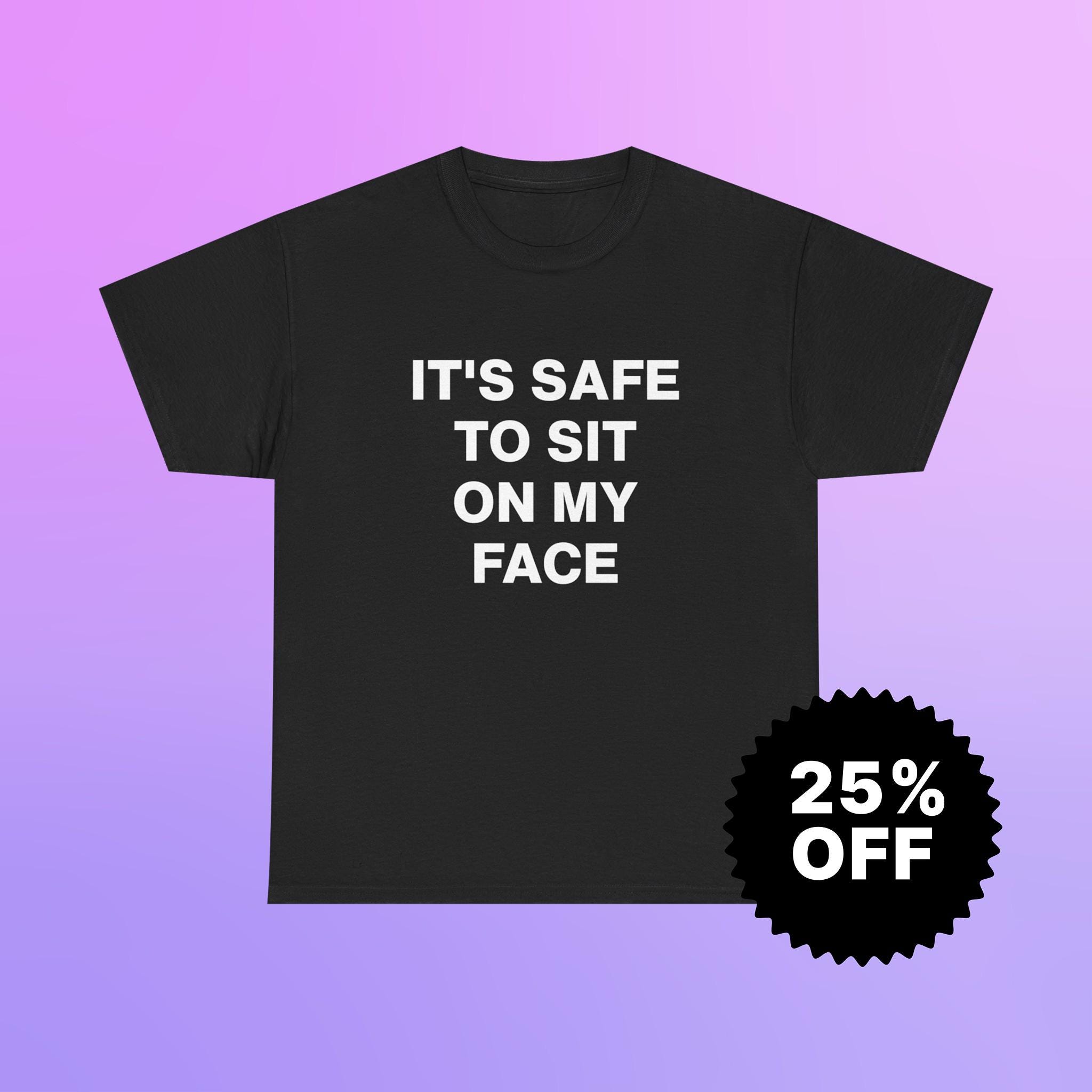 Keep Calm Sit On My Face Funny Men's T-Shirt – Gag Gift, Black, Size M