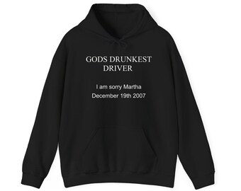 God's Drunkest Driver Hoodie, Funny Meme Hoodie, Y2k Graphic Hoodie, Trendy Y2k Hoodie, trashy Y2K hoodie, Y2k Party,Y2K Slogan Hoodie,