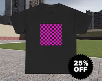 Gildan 5000 | Chemise mauve à texture manquante | t-shirt drôle de jeu de Meme | Cadeau graphique ironique | T-shirt sarcastique pour lui | Style GMod chaotique