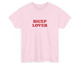 Camiseta de amante de los bíceps, camiseta de fiesta Y2K, camiseta con eslogan Y2K, camiseta de regalo, camiseta sarcástica, camiseta maldita, camiseta extrañamente específica, camiseta de meme, camiseta de chica