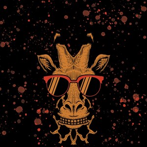 Cool Giraffe Digital Print
