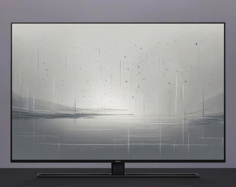 Minimalistisch landschapskunstframe - Samsung Frame TV-compatibel, stijlvolle digitale tv-hoes voor Smart