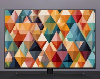 Samsung Frame TV Frame Art met artistieke patronen - Minimalistisch digitaal display, hedendaagse huiskunst