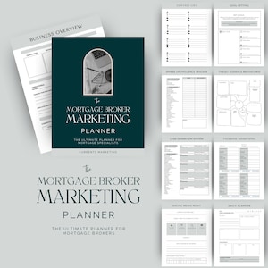 El planificador de marketing de corredores hipotecarios/Cree una sólida presencia en línea y conéctese con clientes/Planificador de corredores hipotecarios