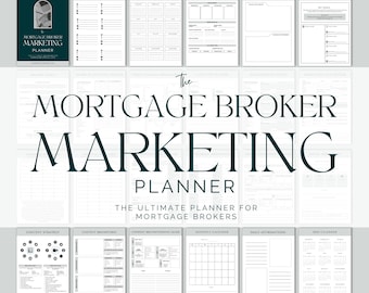 Mortgage Broker Marketing Planner – Lead Generation, Content Strategy (PDF)