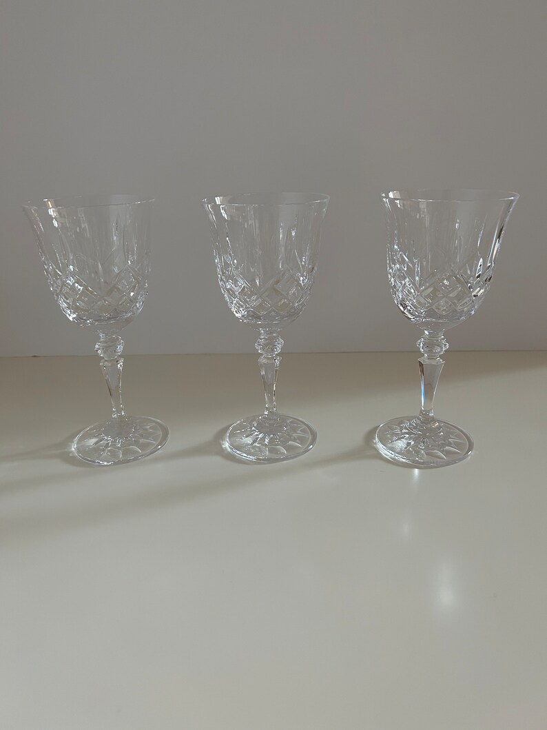Galway Crystal Wine Glasses Set of 3 Etsy
