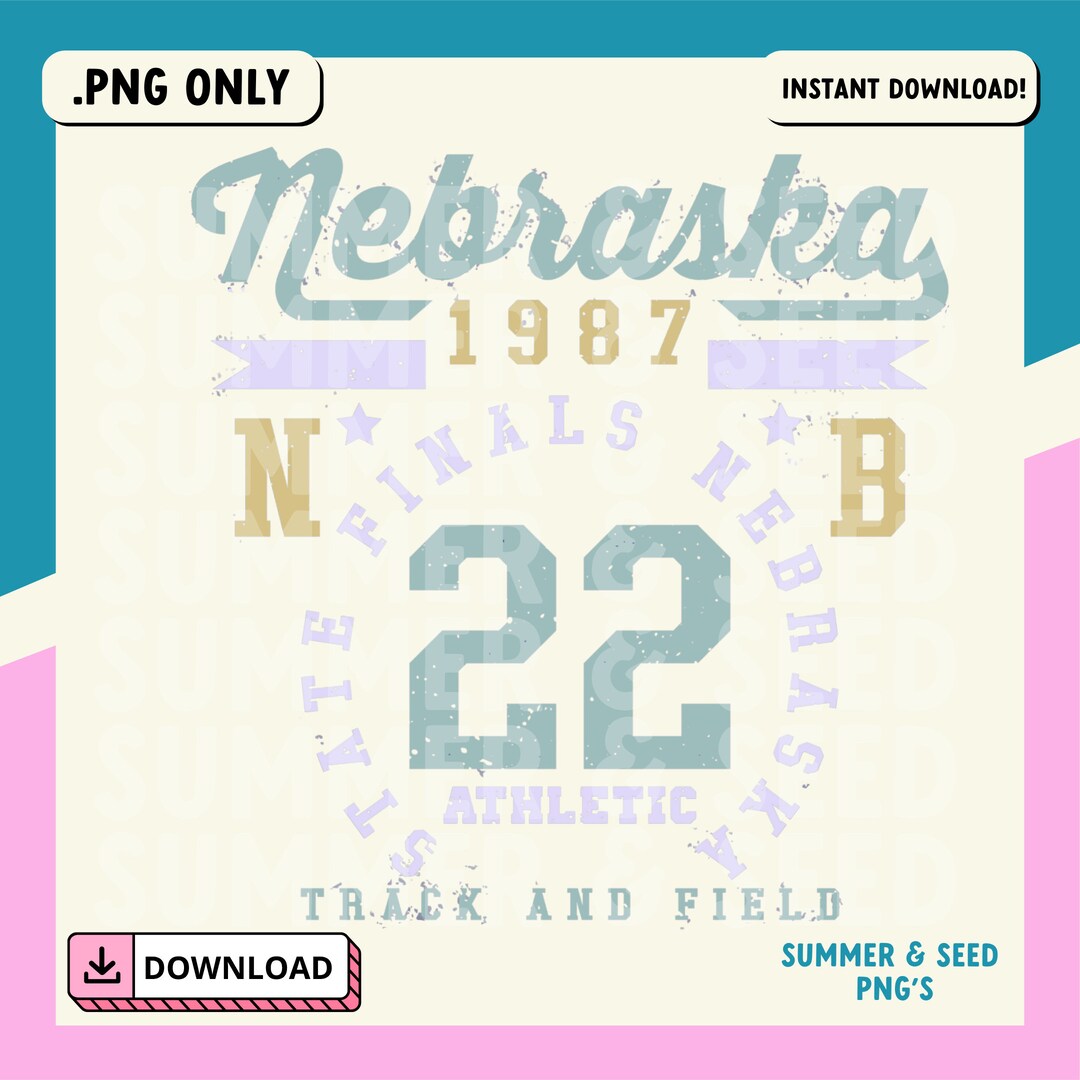 Nebraska Png Athletic Club Shirt Design Sublimation Design Aesthetic