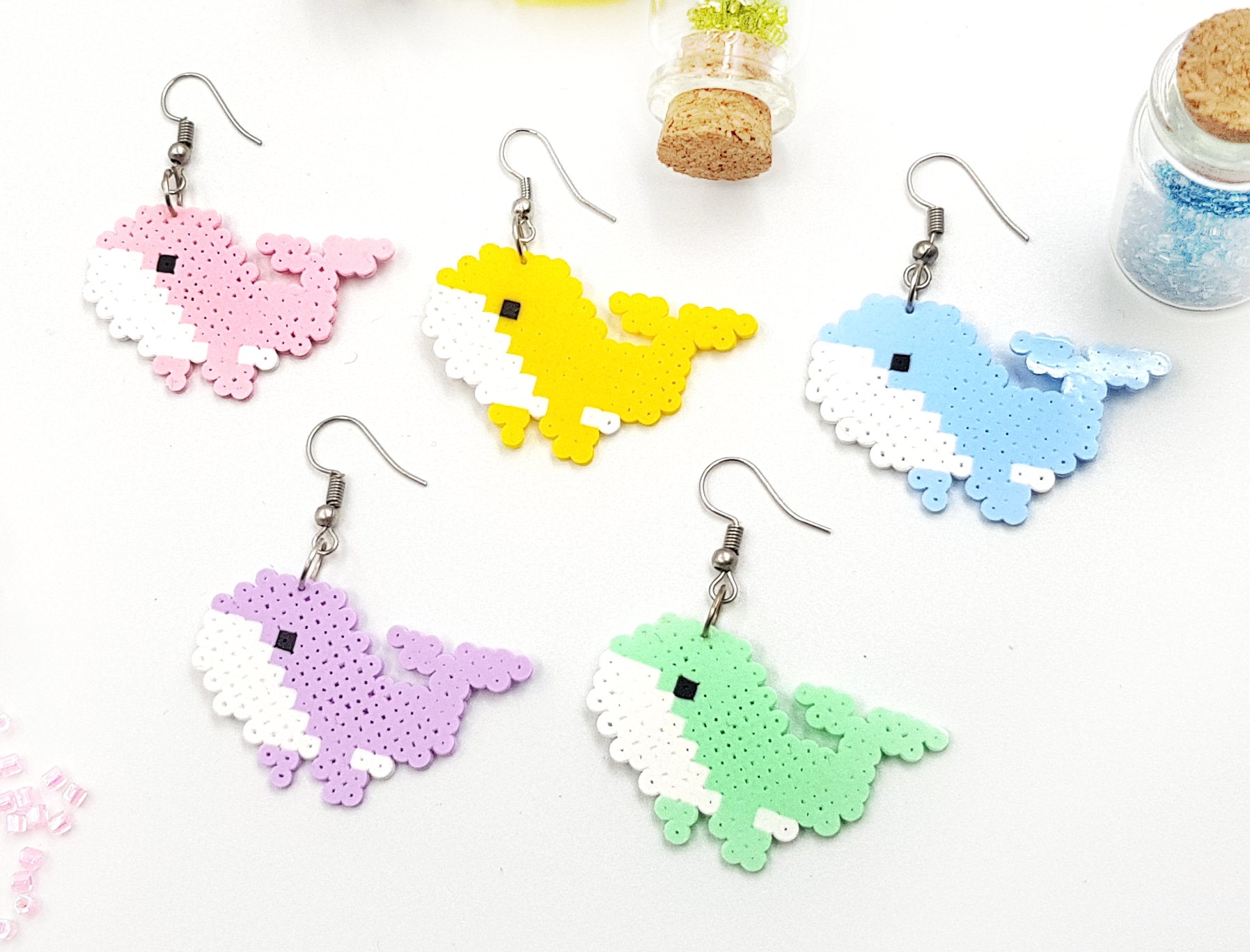 Namana Boucles D'Oreilles En Baleine En Argent 925, Boucles D'Oreilles