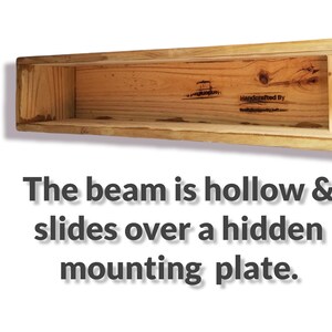 Rustic barn beam hollow floating fireplace mantel. Aged, vintage weathered antique look. Handmade from solid rough circular sawn pine wood. Custom made color and size specifications. Farmhouse, lodge, country theme, log cabin or Tuscany style.#mantle