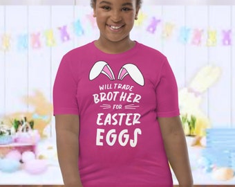 Kids Easter Shirt, Matching Happy Easter Shirt, Siblings Easter family shirt, Matching Easter svg, Brother and Sister matching shirts
