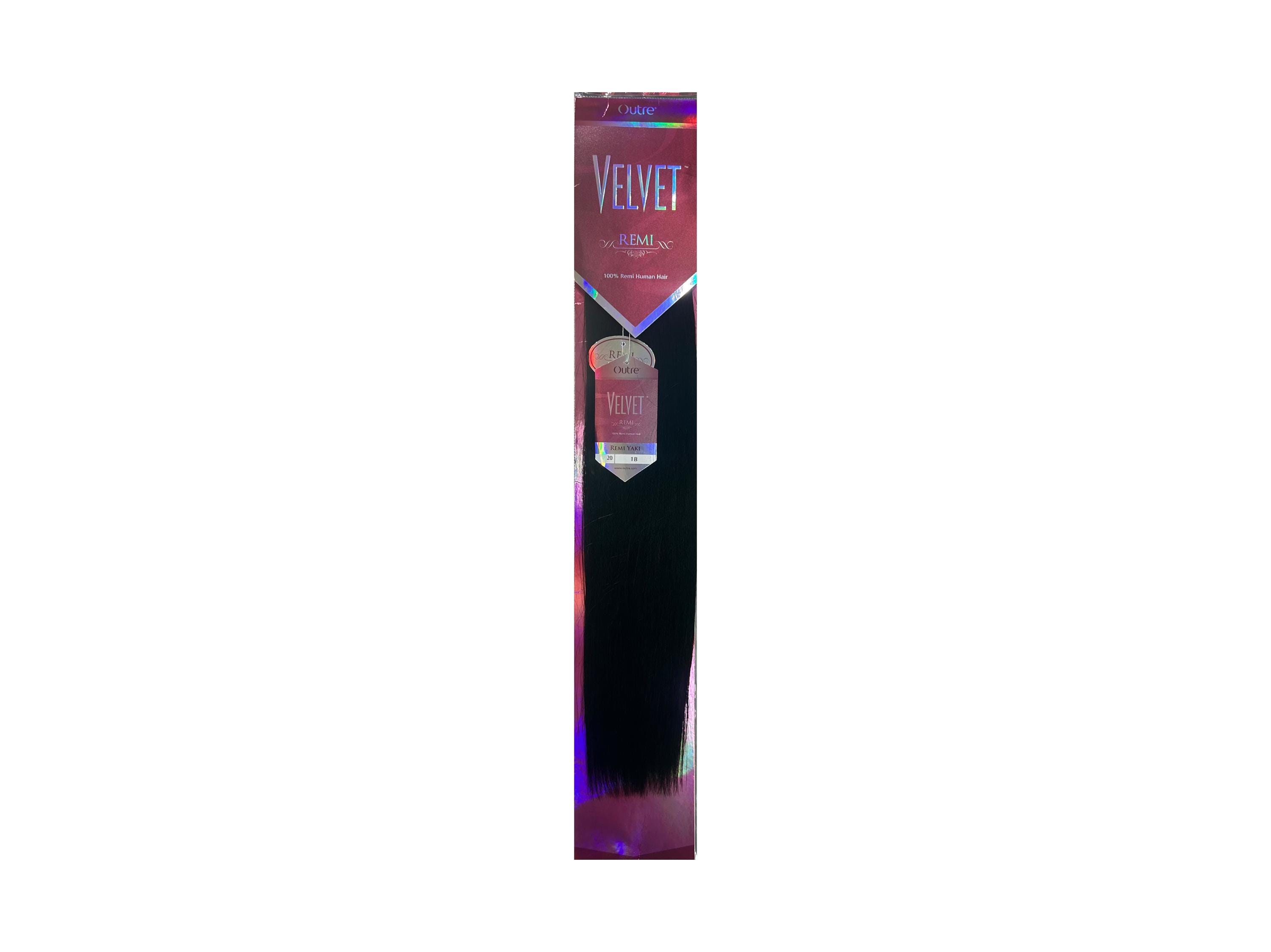Outre Velvet 100% Remi Yaki Echthaar Farbe 1B 16 "Zoll