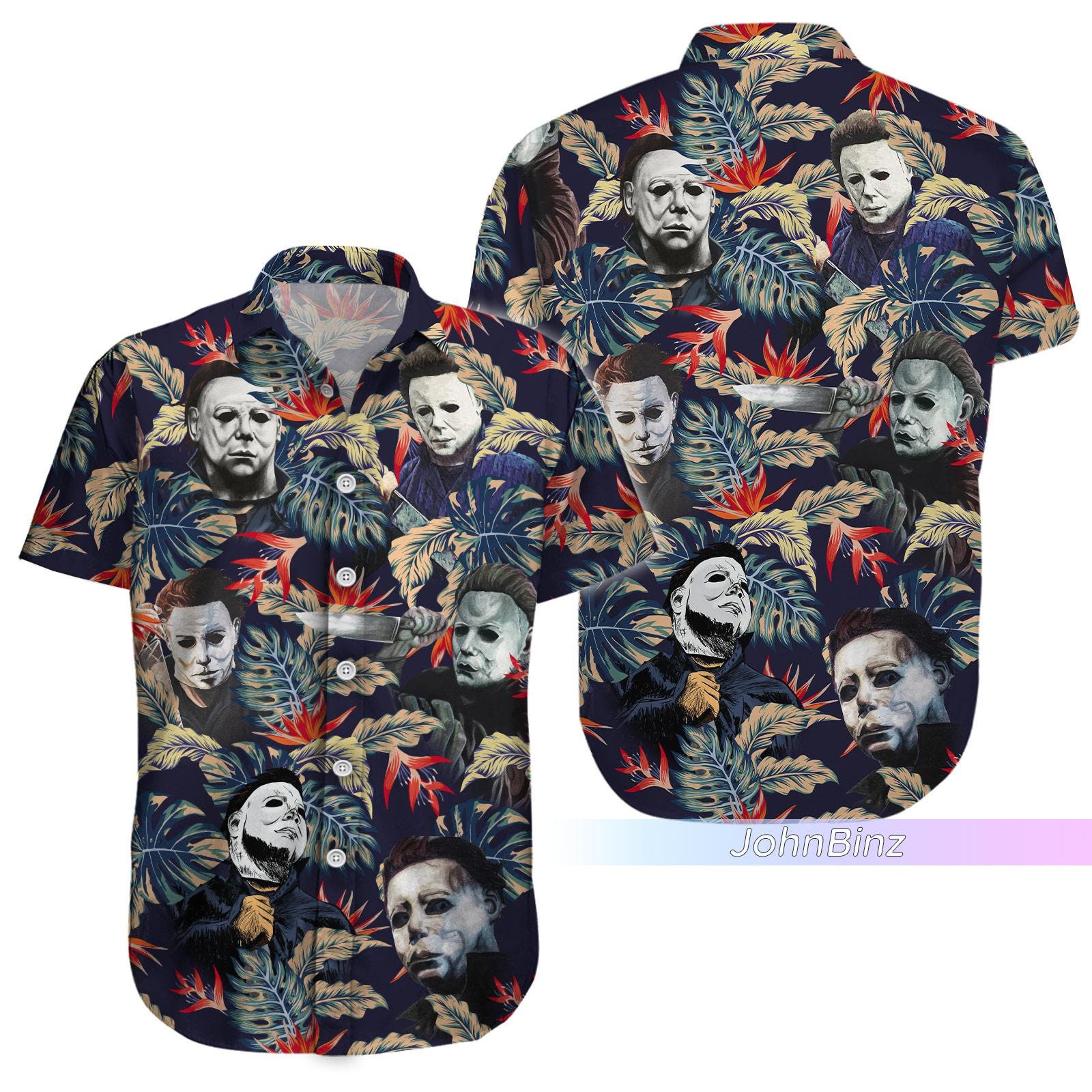 Discover Michael Myers Hawaiian Shirt, Horror Swim