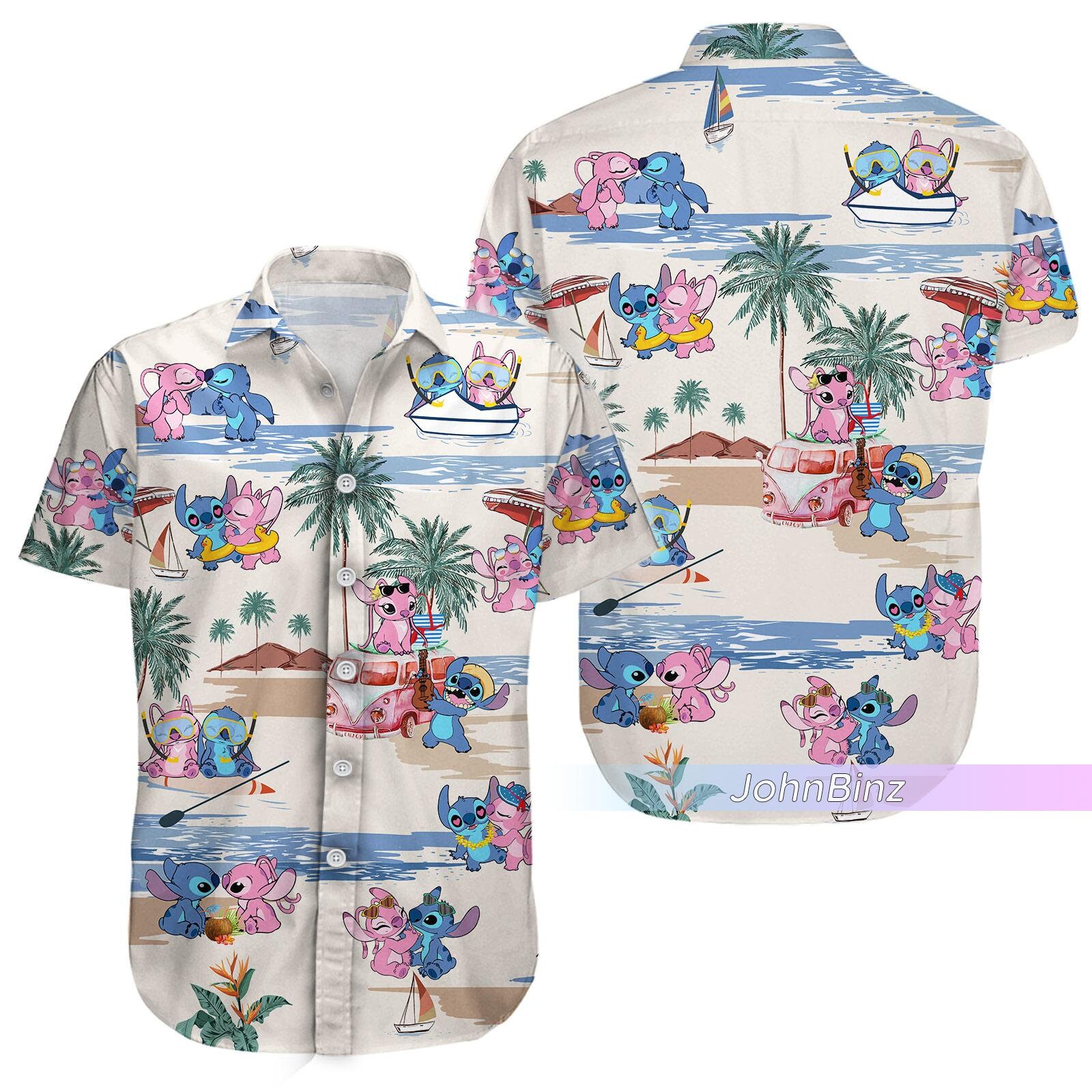 Discover Camisa Hawaiana Lilo and Stitch, Lilo And Stitch Hawaiian Shirt, Dibujos Animados Lindos Regalo, Stitch Summer Vacation Holiday Shirt Unisex