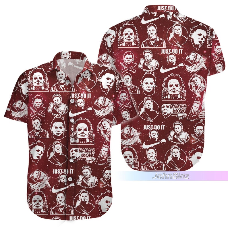 Michael Myers Shirt, Michael Myers Hawaiian Shirt, Michael Myers Button