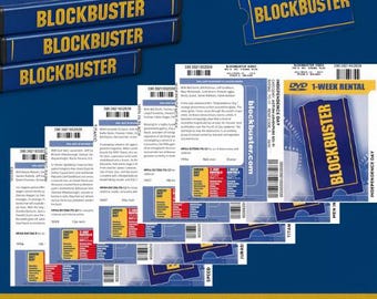 90s Movie DVD Cover Art Prints: Blockbuster Collection (Digital Download, 5-Pack)