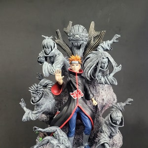 FAN ART STATUE/ Diorama of Akatsuki Pain Six Diorama from hit show "N@rto Shipden" 3D Printed Resin