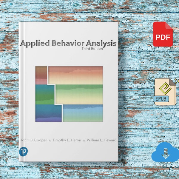 Applied behavior analysis cooper etsy
